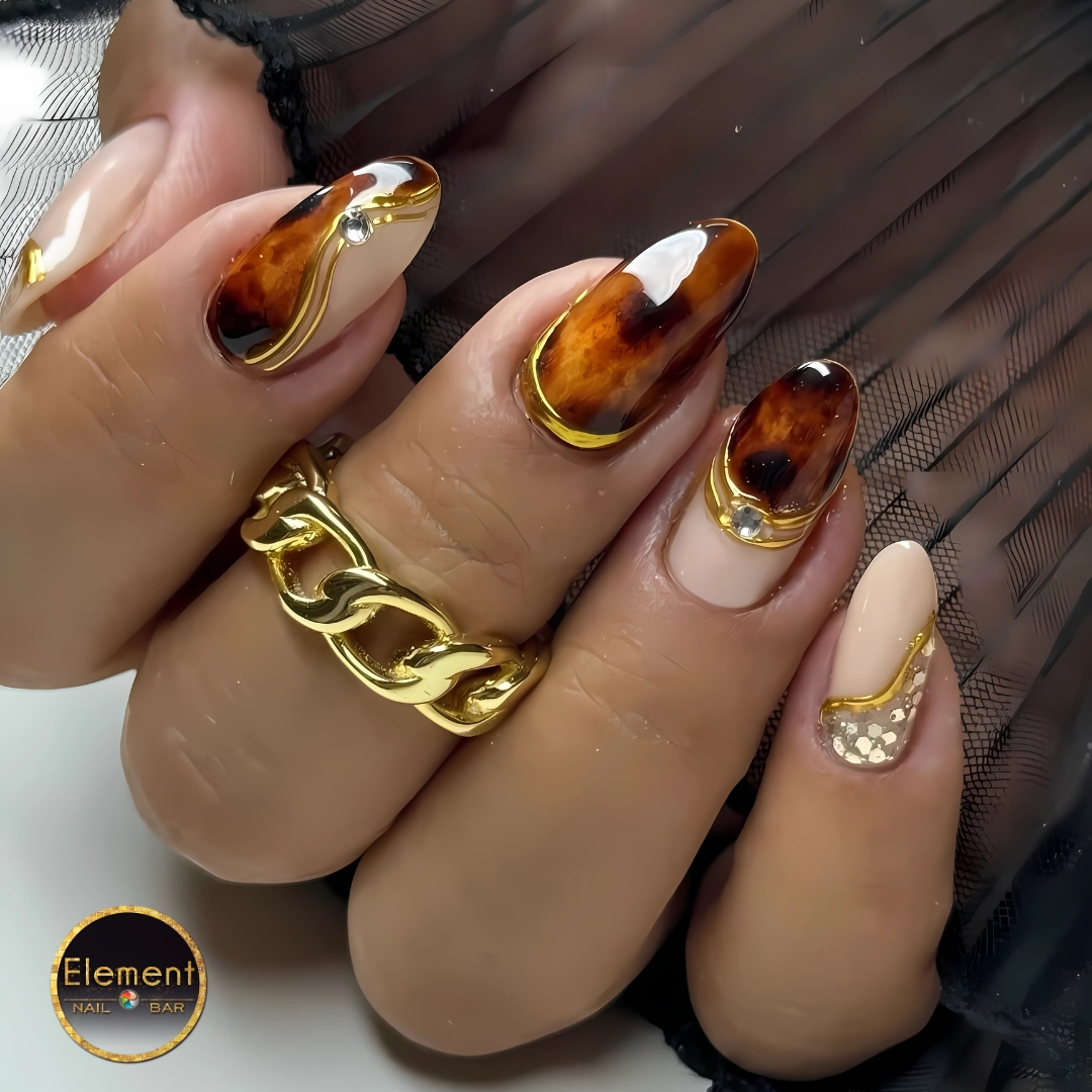 Acrylic nail set at Element Nail Bar Phoenix