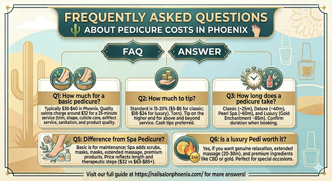 Frequently Asked Questions About Pedicure Costs in Phoenix