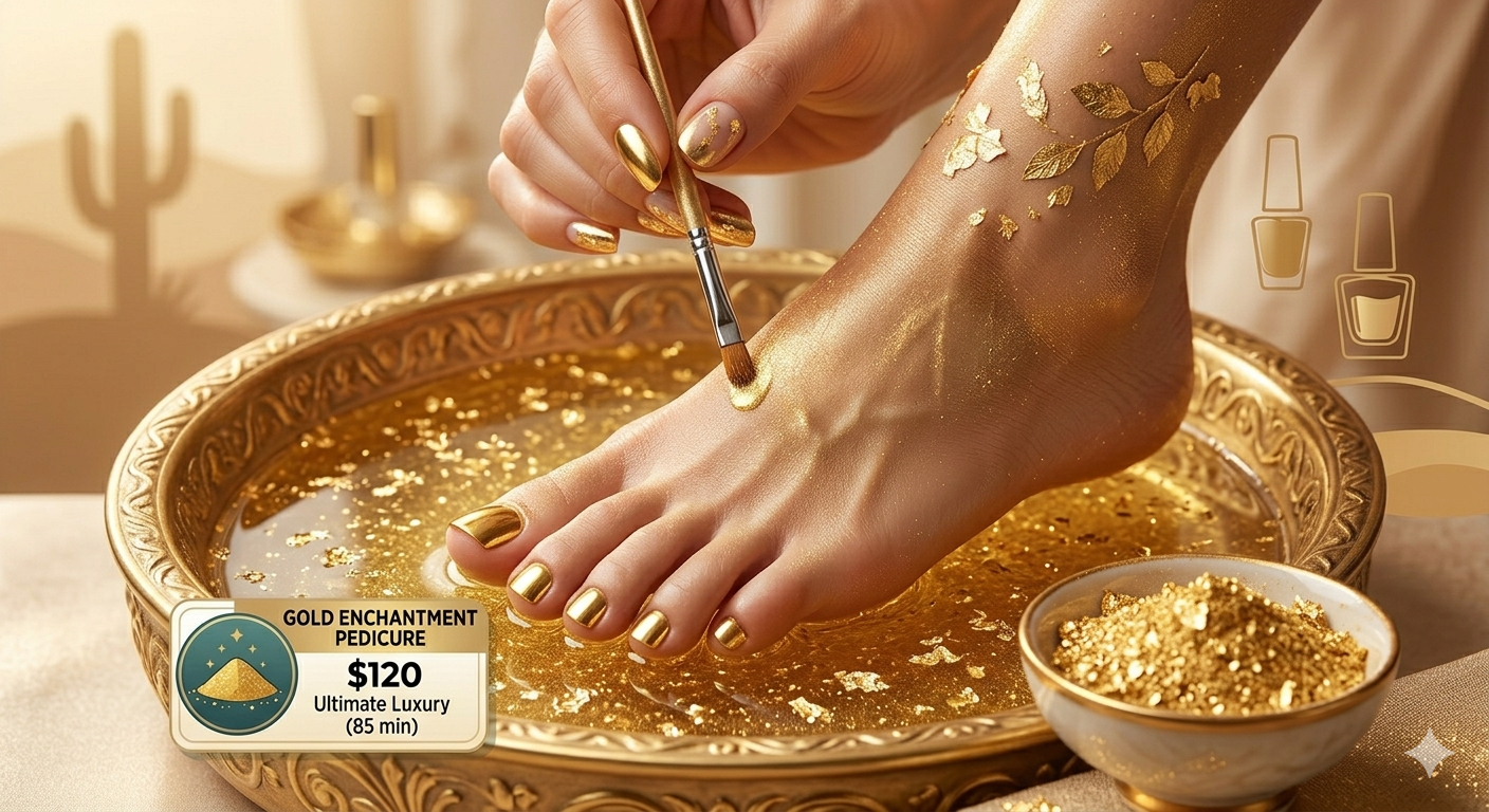 Gold Enchantment Pedicure — $120