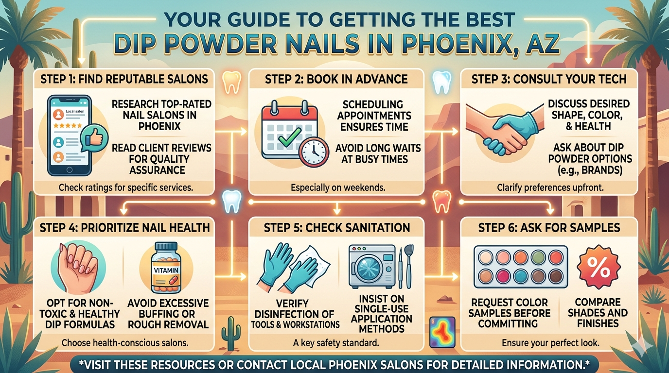 Are you wondering how to get the best dip powder nails in Phoenix, AZ